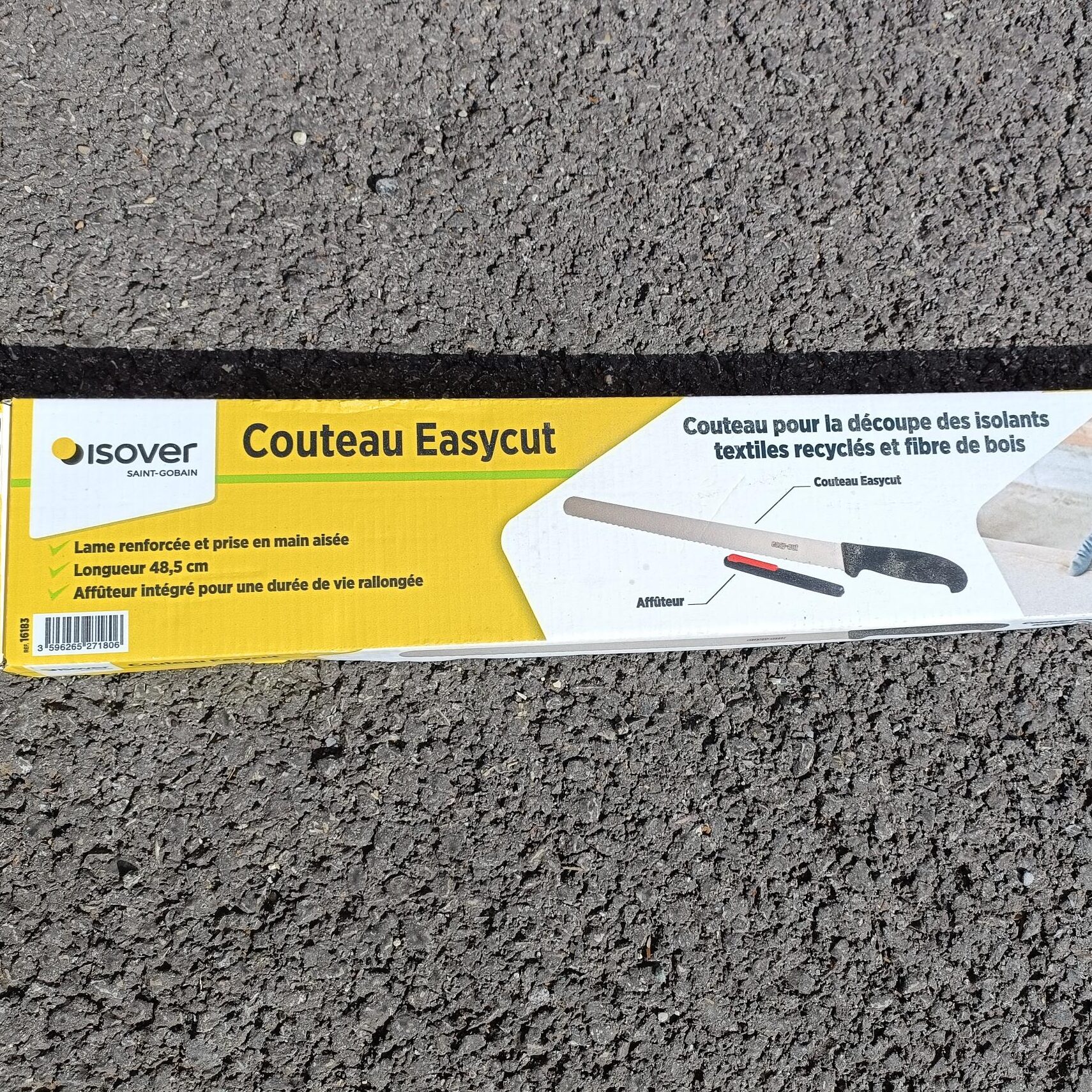 KIT EASYCUT couteau 48.5cm + Affuteur - Couteau pour isolant