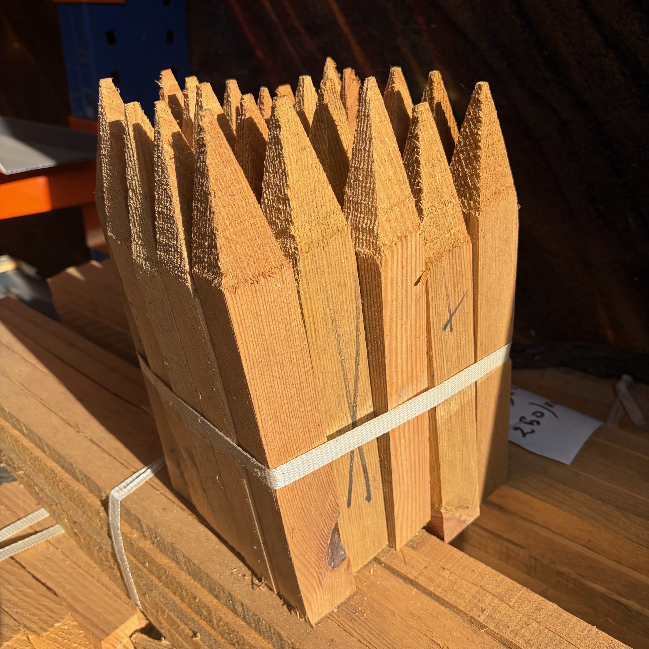 Piquets Sapin 40x40mm- 25u/pq